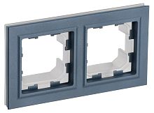 Рамка универсальная IEK Brite РУ-2-БрМ-44 2-м. IP44 маренго картинка